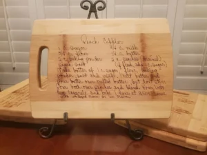 Gifts for Grandchildren: Recipe Cutting Board