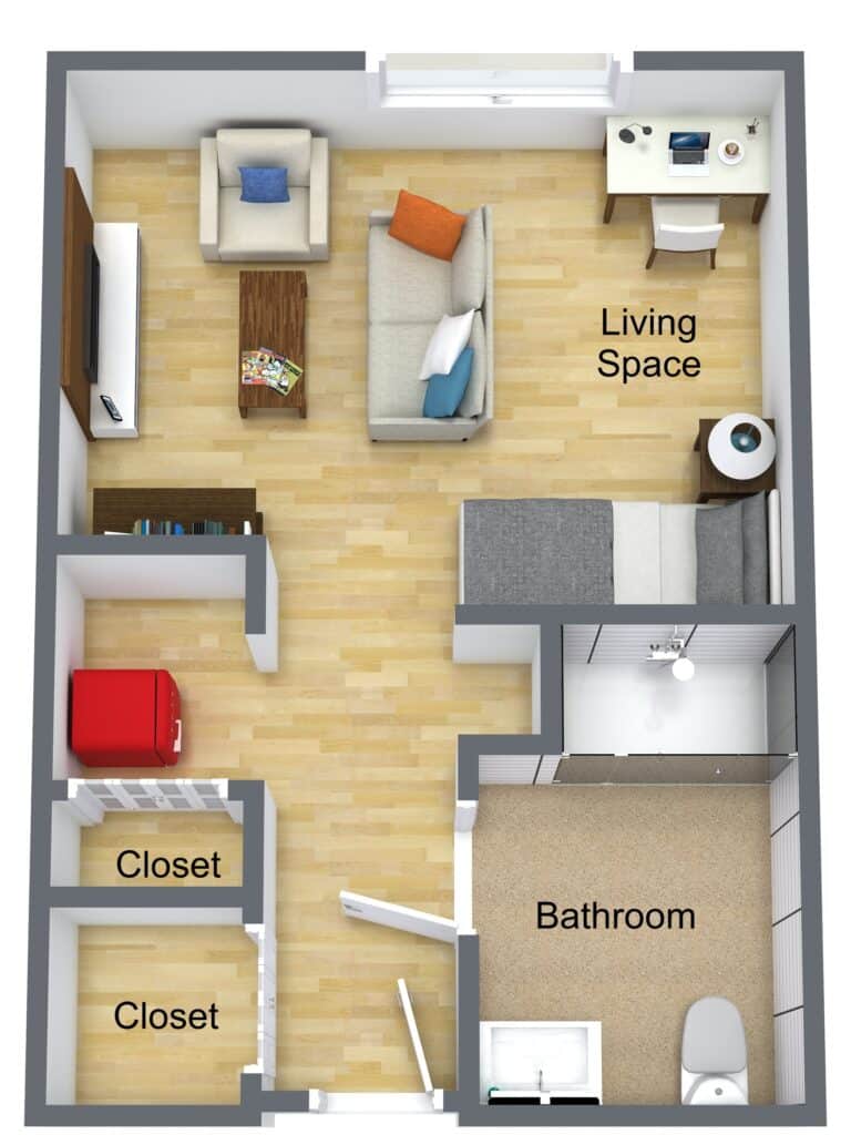 Fleishman - Deluxe Studio 330 Sq. Ft.